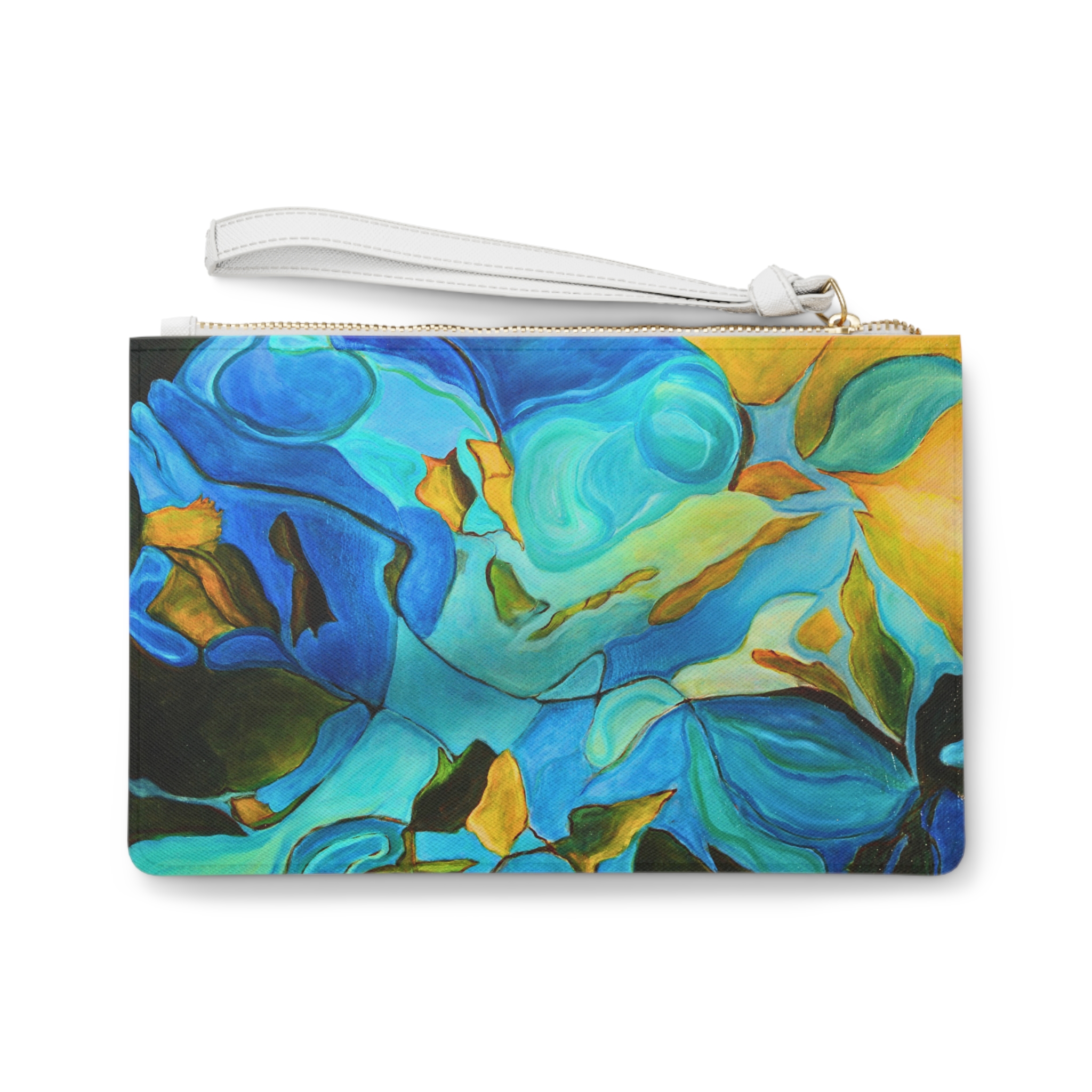 Clutch Bag - River Muse in Blue and Teal - Image 2