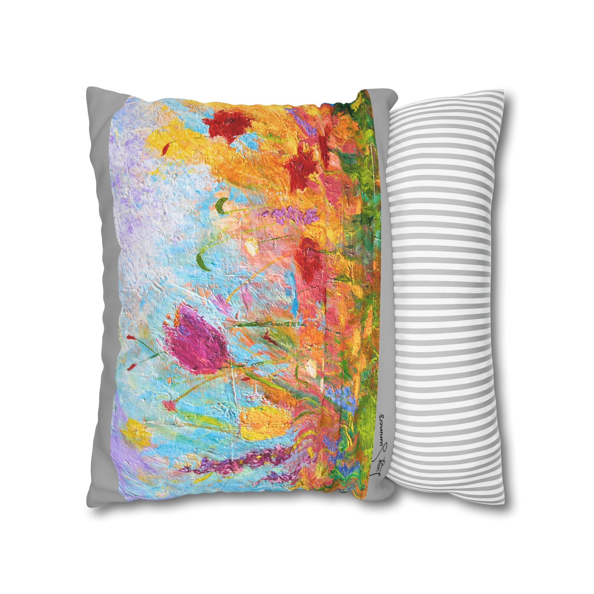 Floral Canvas Pillowcase — Painted Wildflower - Image 14