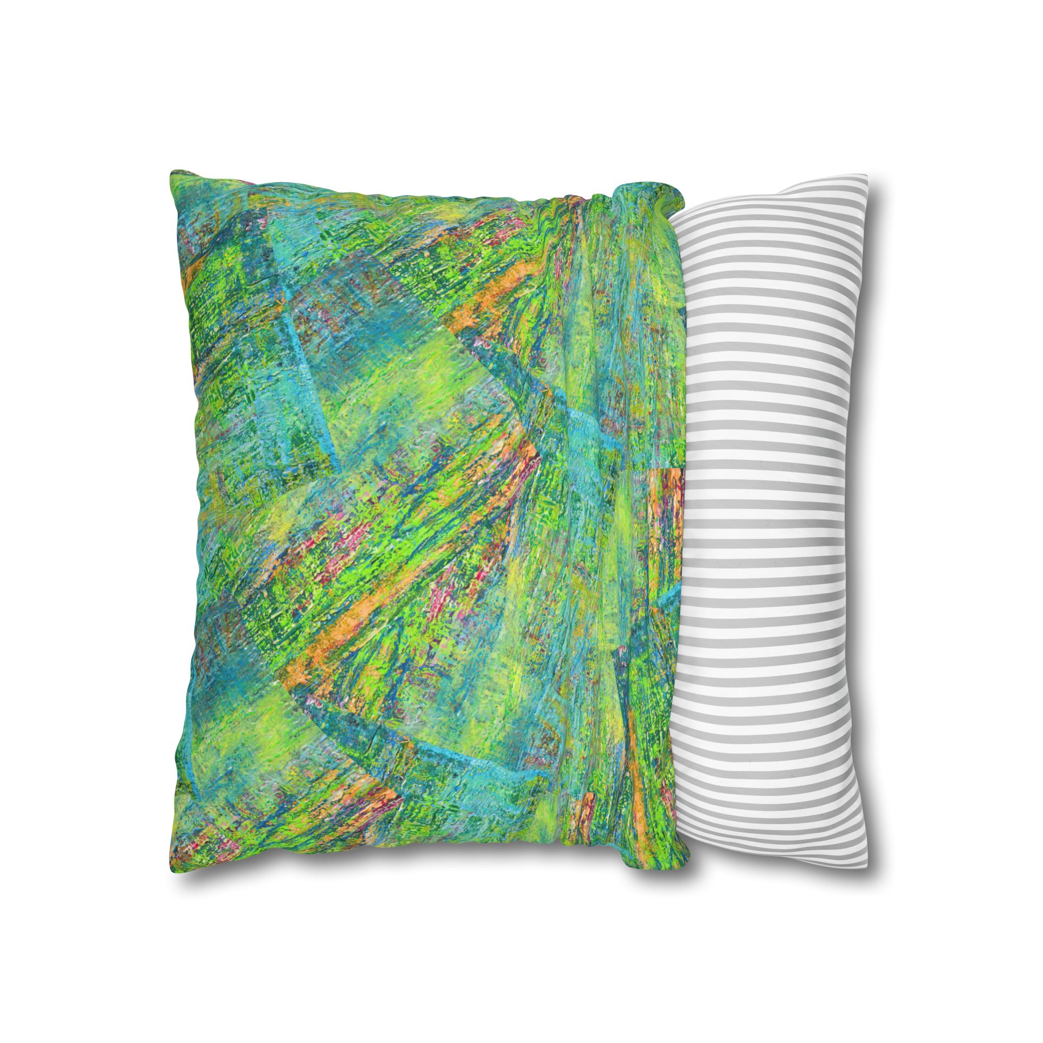Canvas Pillowcase — Shimmering Teal - Image 7