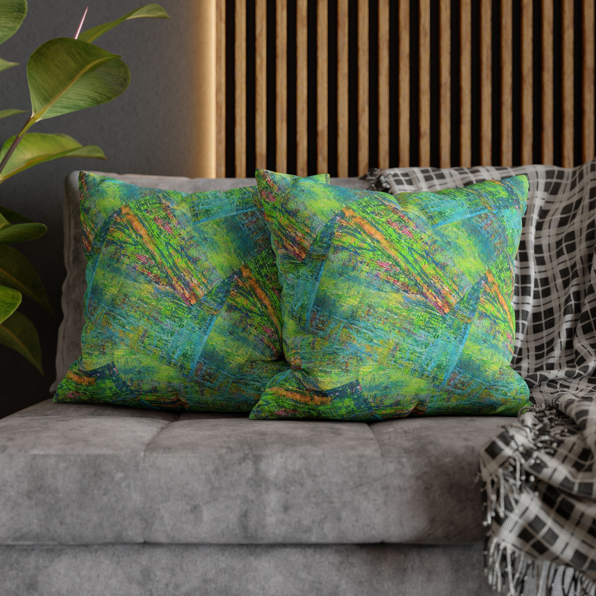 Canvas Pillowcase — Shimmering Teal - Image 16