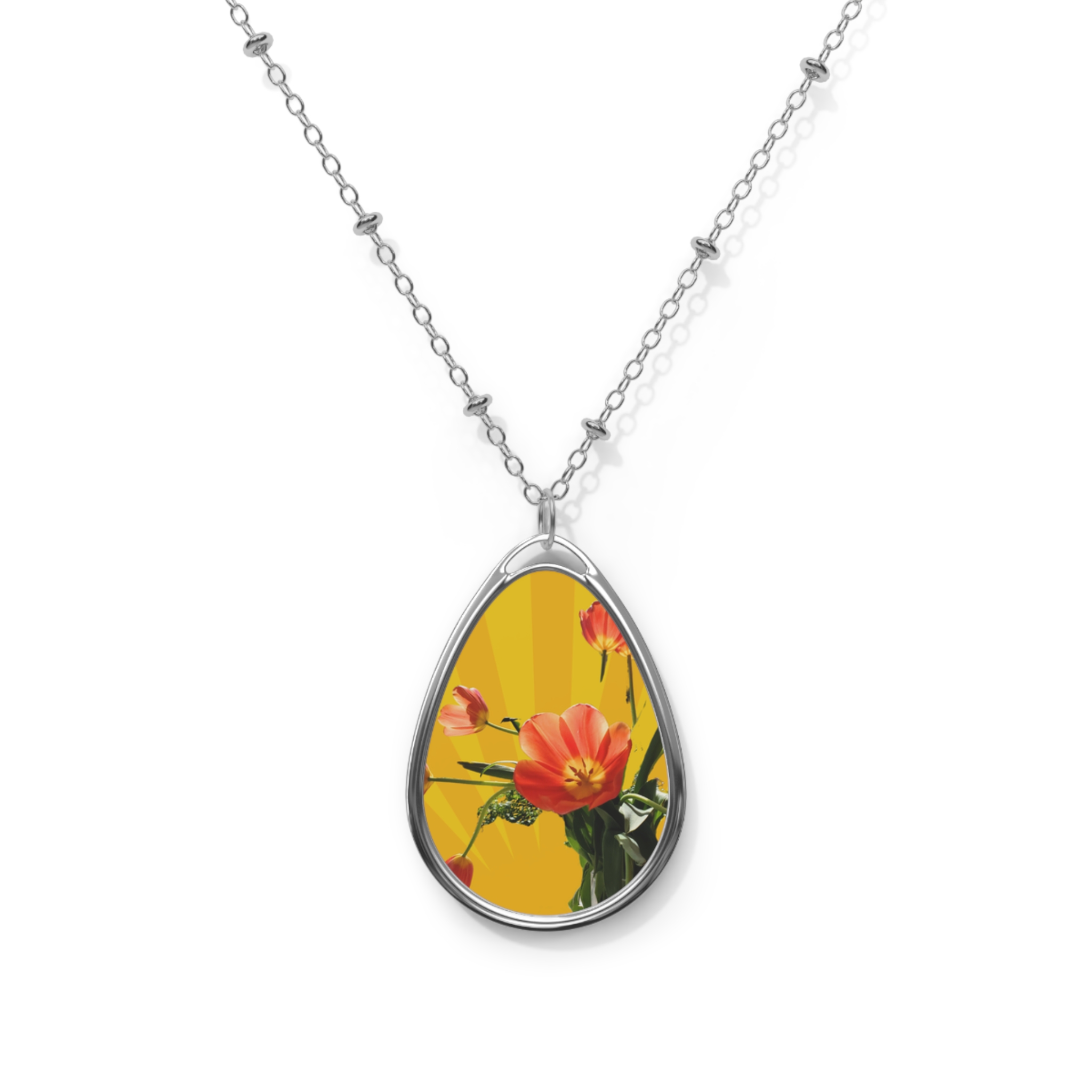Pendent Tulips on Yellow