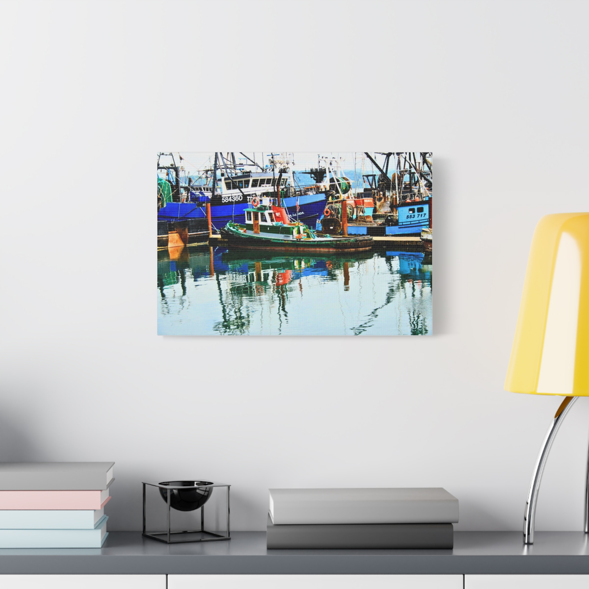 Canvas Print--Harbor Boat Reflections - Image 7