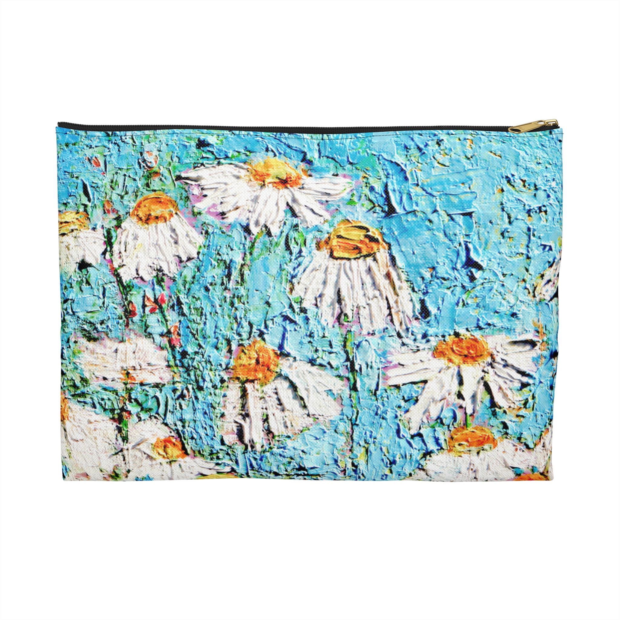 Flat Accessory Pouch Daisies in the Sky - Image 2