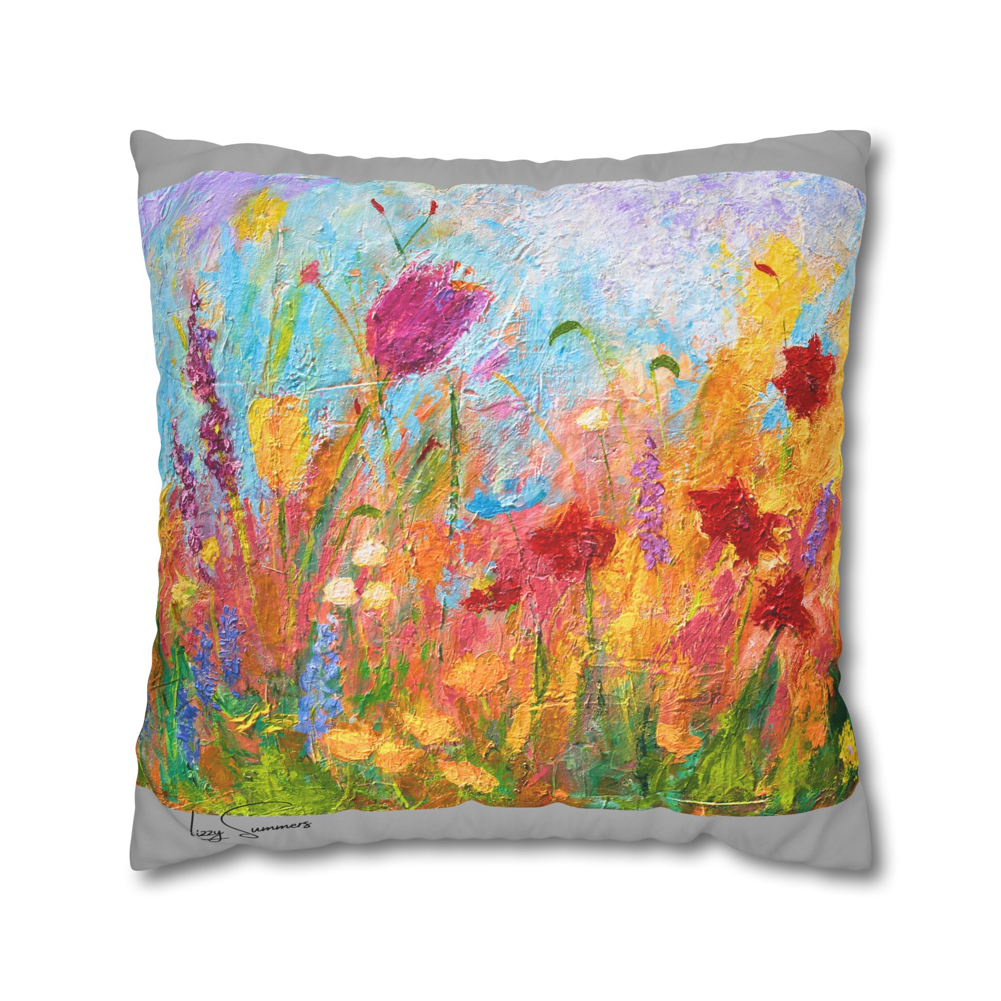 Floral Canvas Pillowcase — Painted Wildflower - Image 20