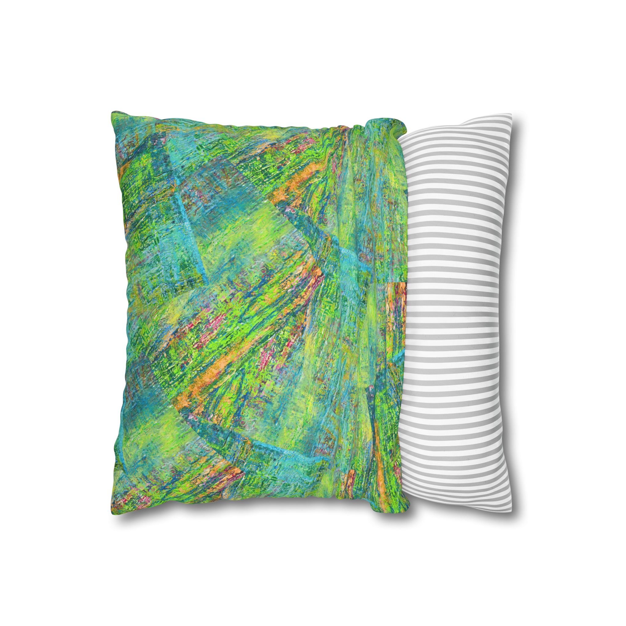 Canvas Pillowcase — Shimmering Teal - Image 2