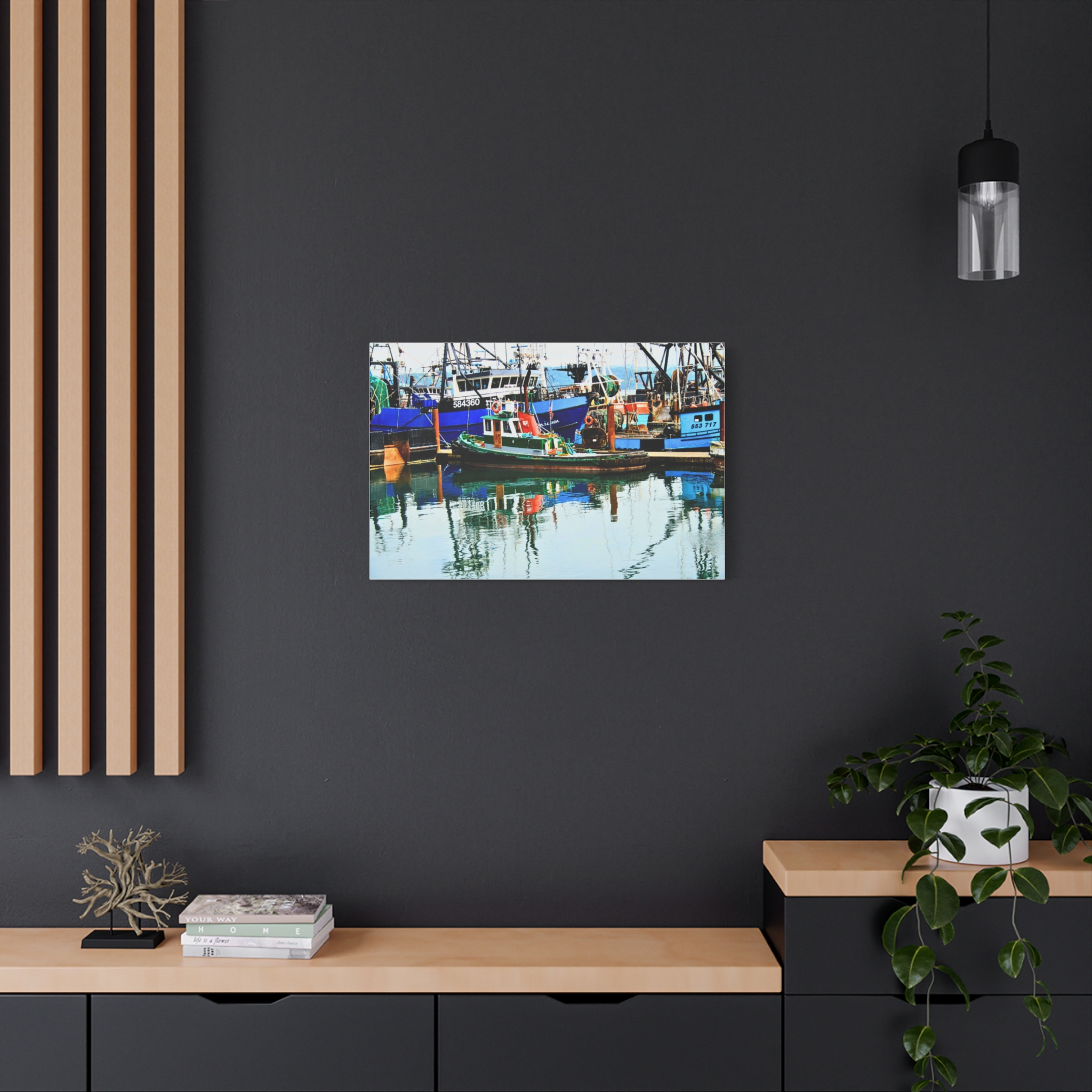 Canvas Print--Harbor Boat Reflections - Image 16
