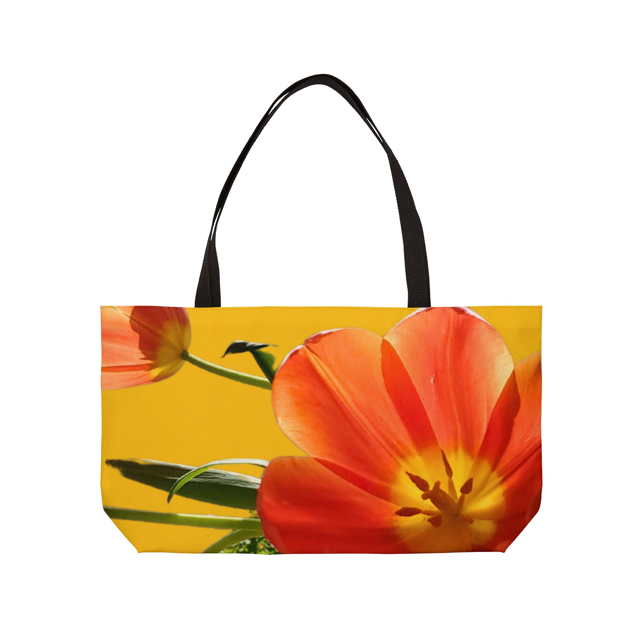 Tulips on Yellow Weekender Tote Bag