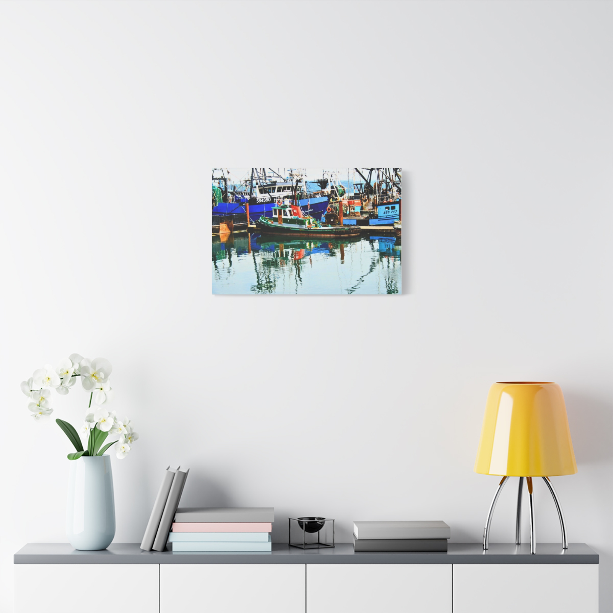 Canvas Print--Harbor Boat Reflections - Image 11