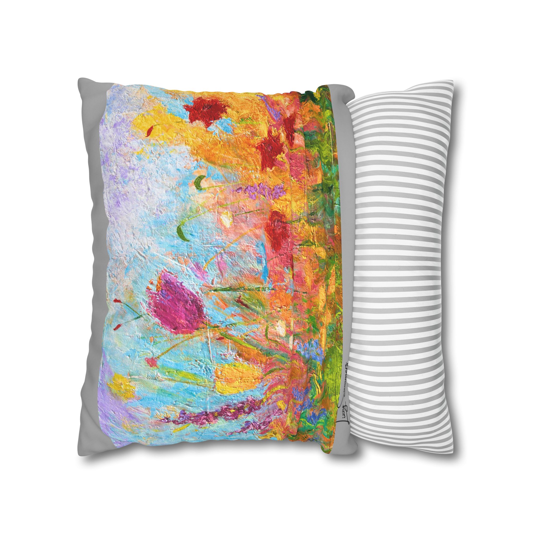 Floral Canvas Pillowcase — Painted Wildflower - Image 12