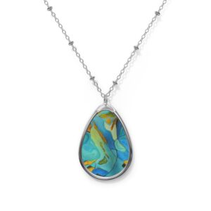 Pendent river muse teal and blue