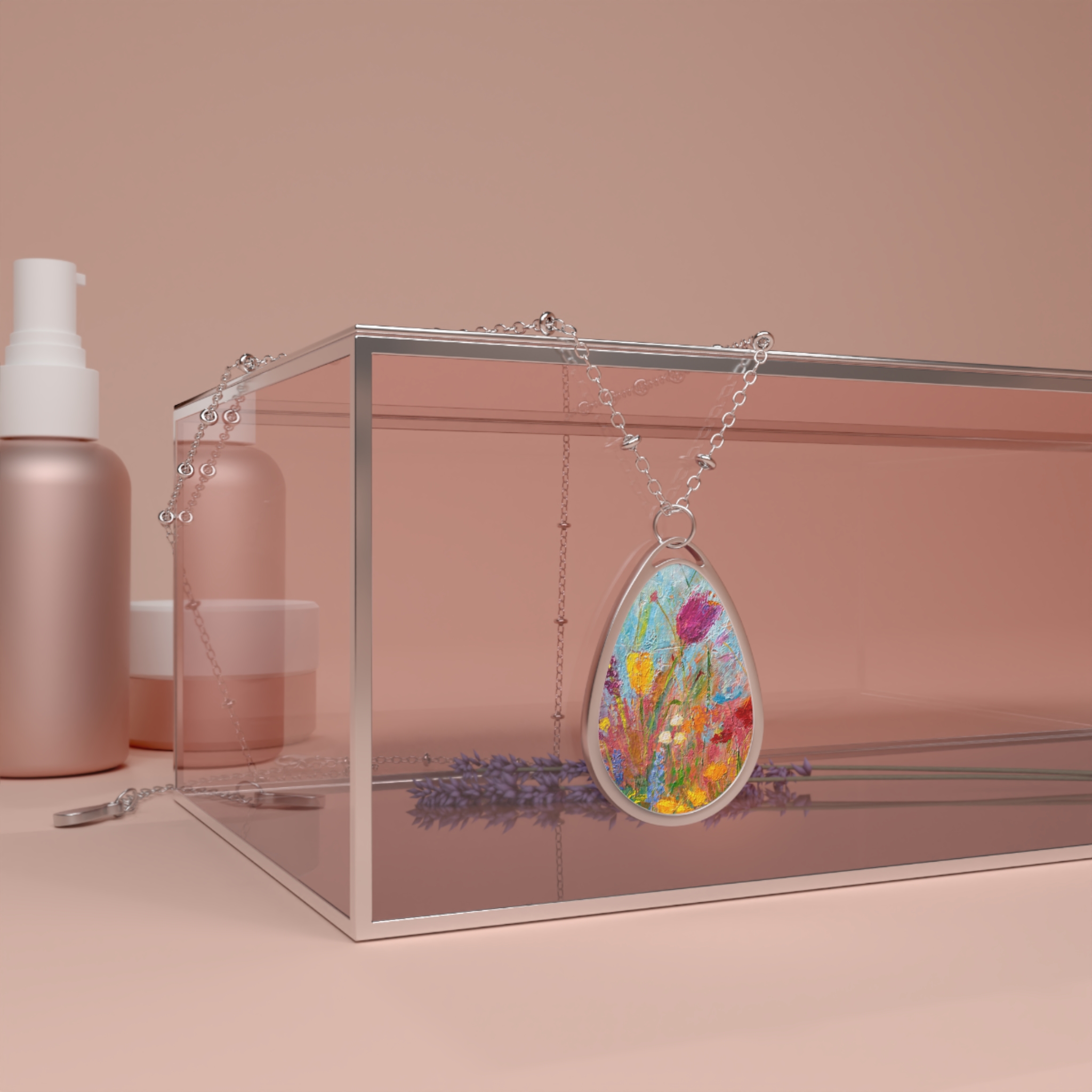 Pendent Painted Wildflowers - Image 4