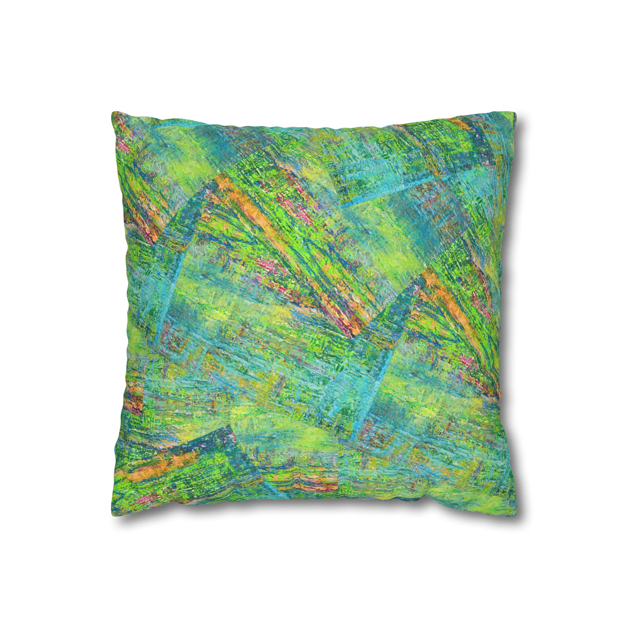 Canvas Pillowcase — Shimmering Teal - Image 4