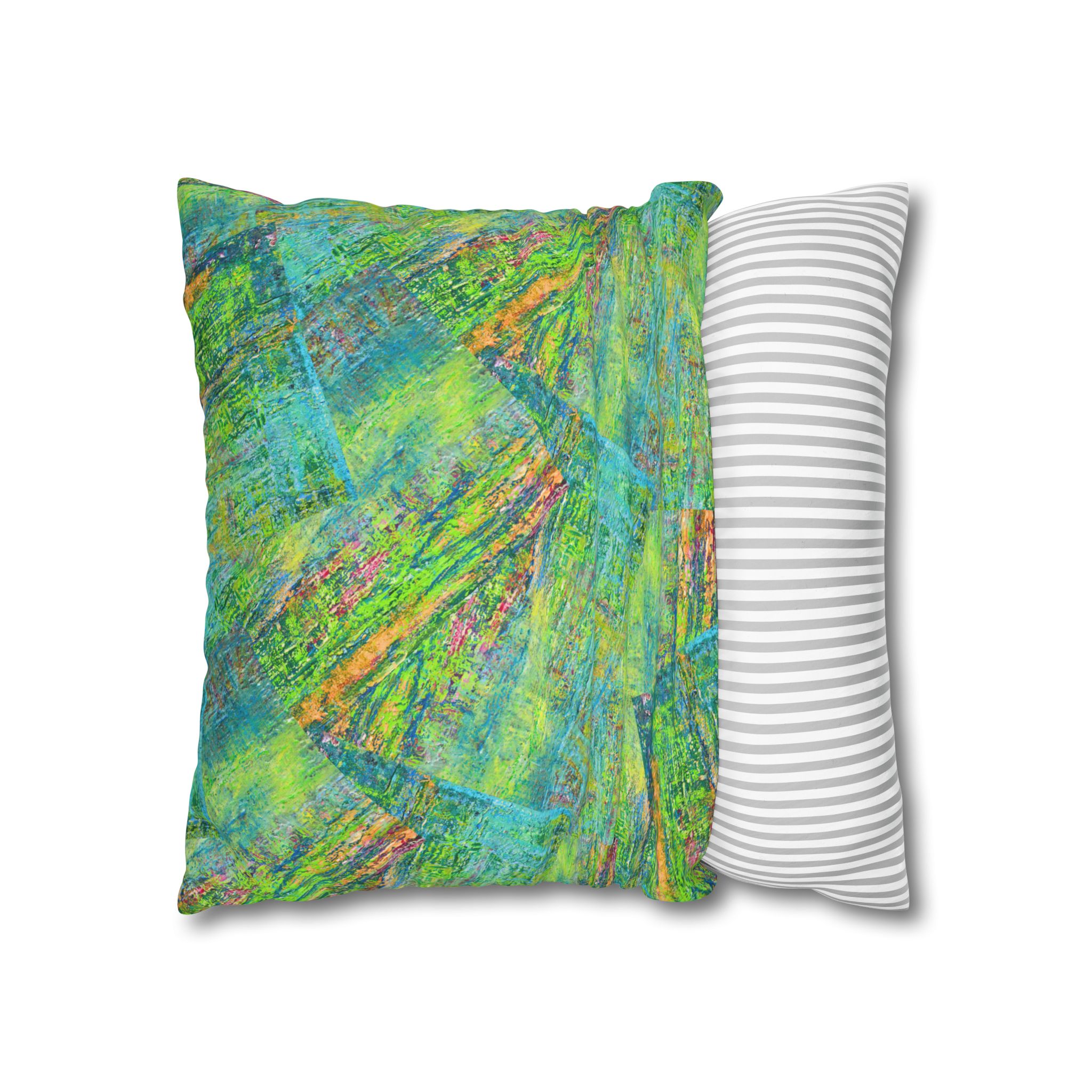 Canvas Pillowcase — Shimmering Teal - Image 9