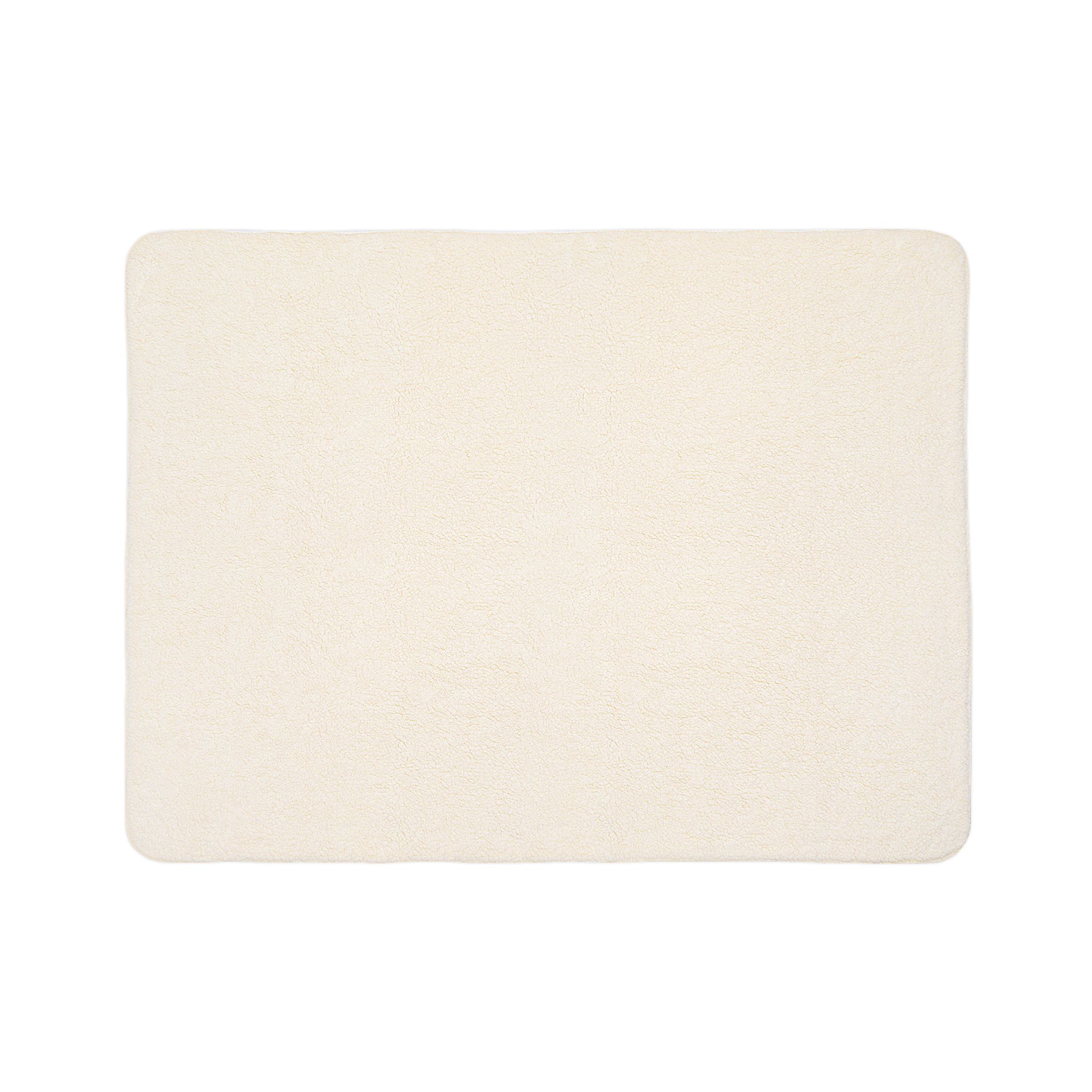 Colorful Fleece Sherpa Blanket - LIght Green and Peach - Image 4