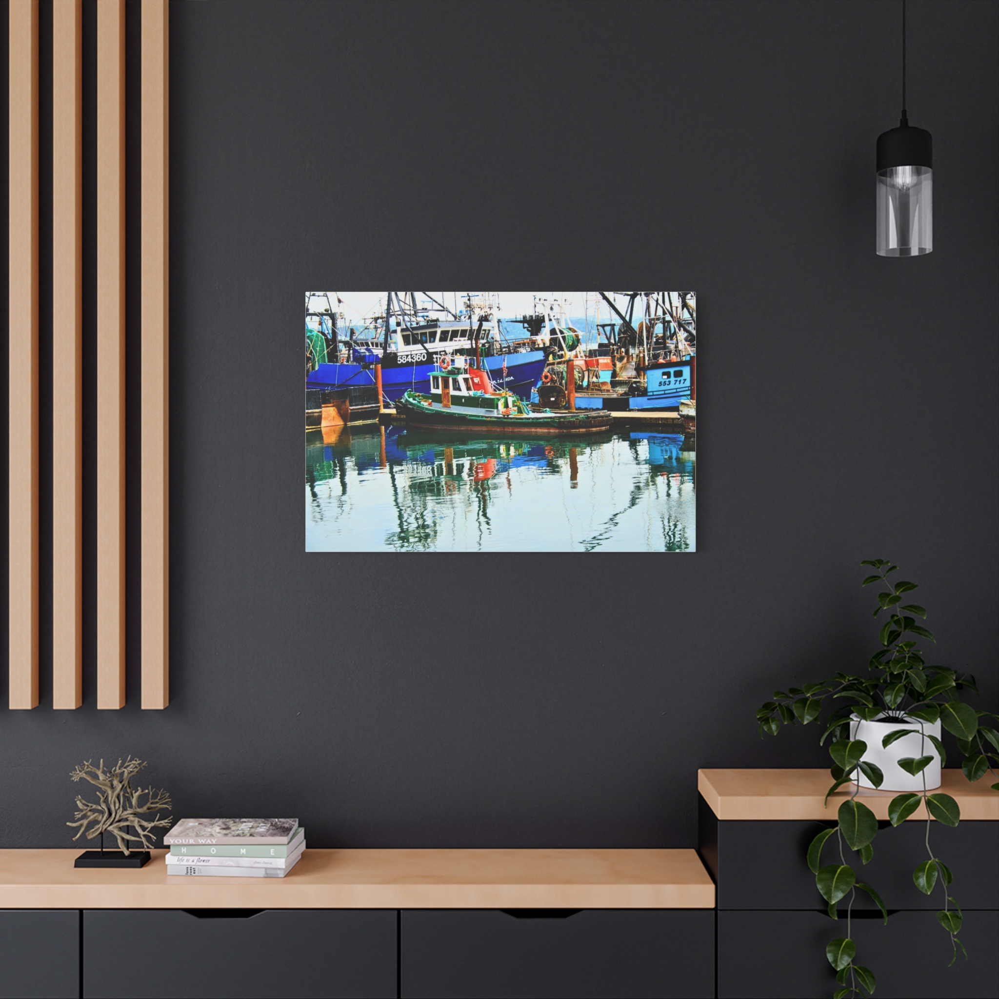 Canvas Print--Harbor Boat Reflections - Image 4