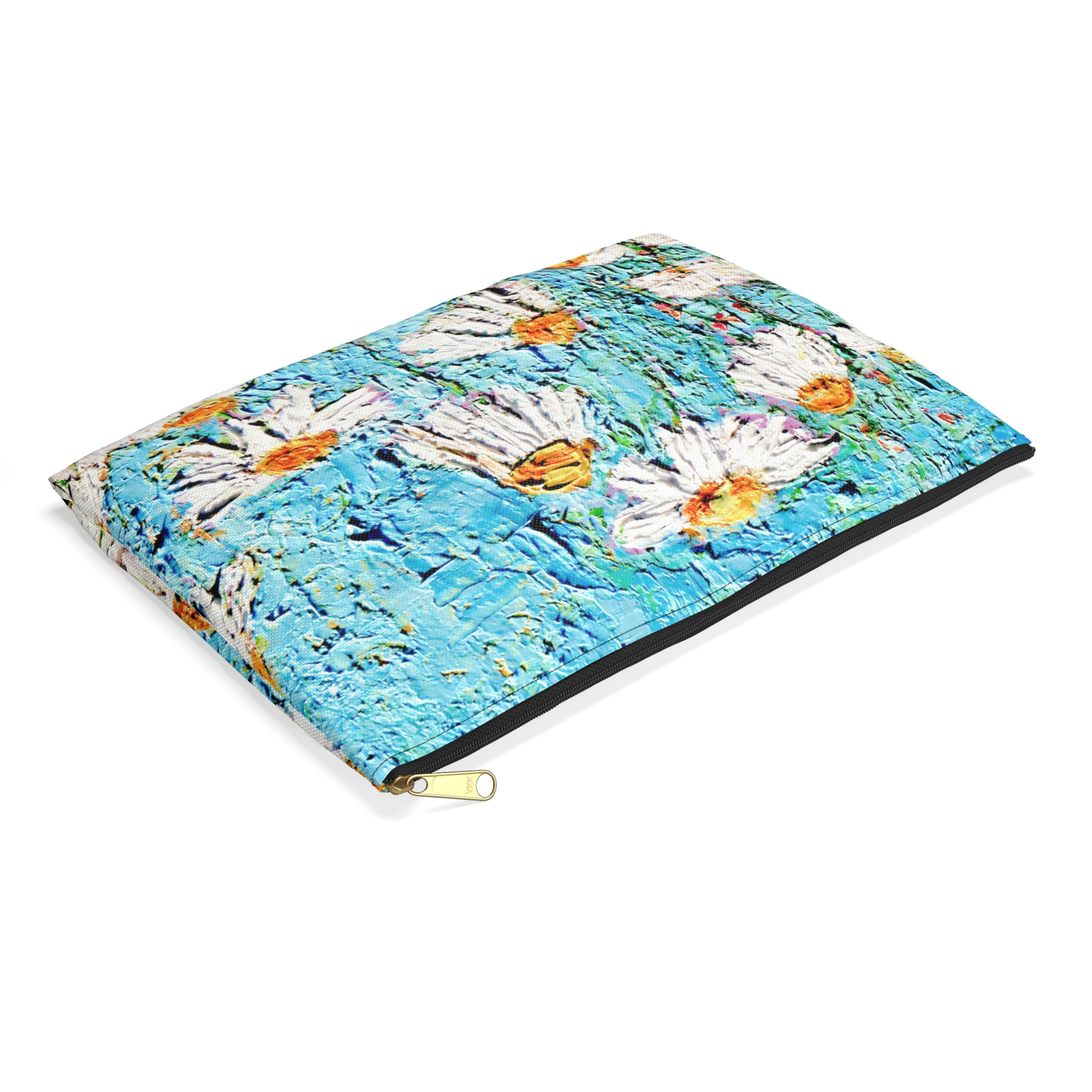 Flat Accessory Pouch Daisies in the Sky