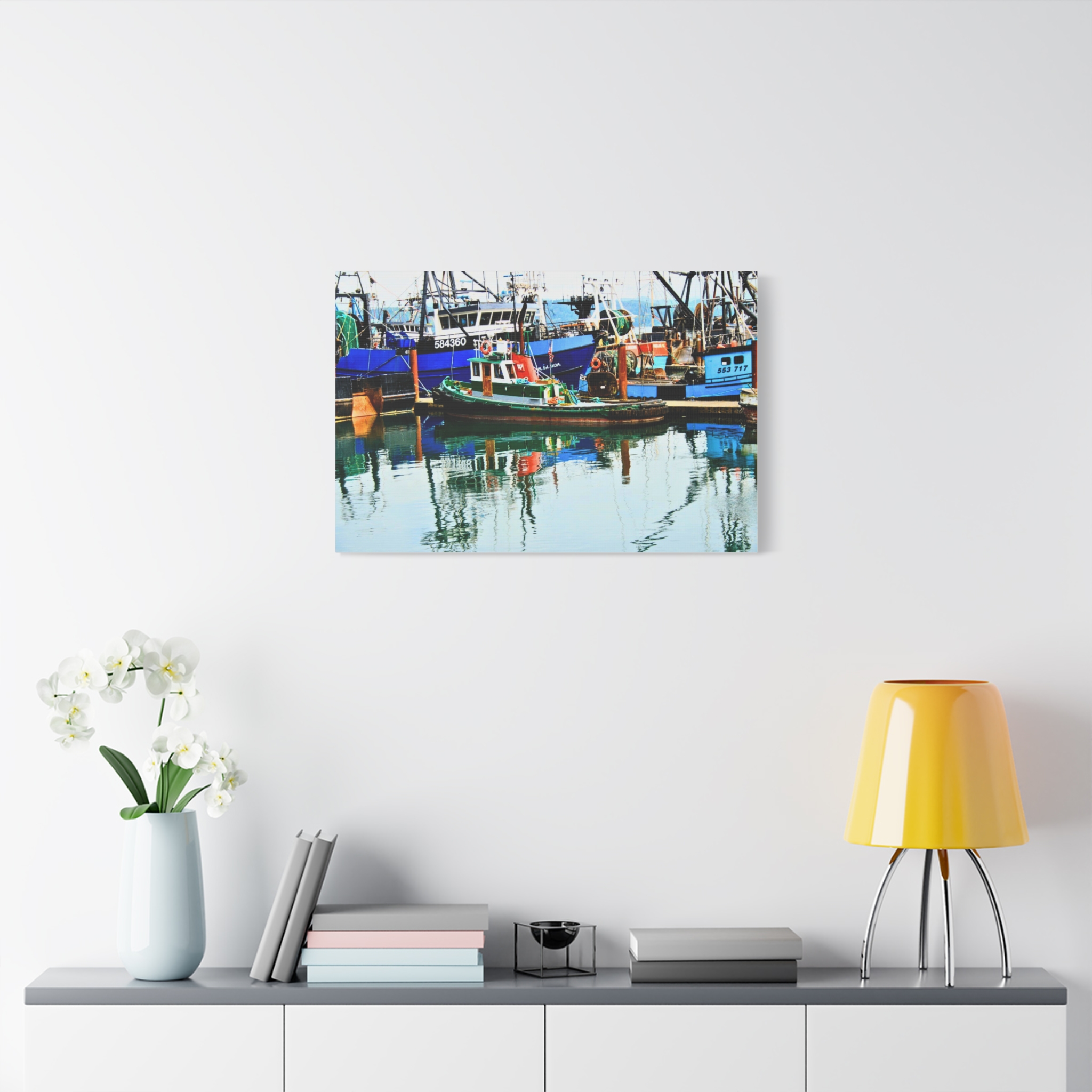 Canvas Print--Harbor Boat Reflections - Image 15