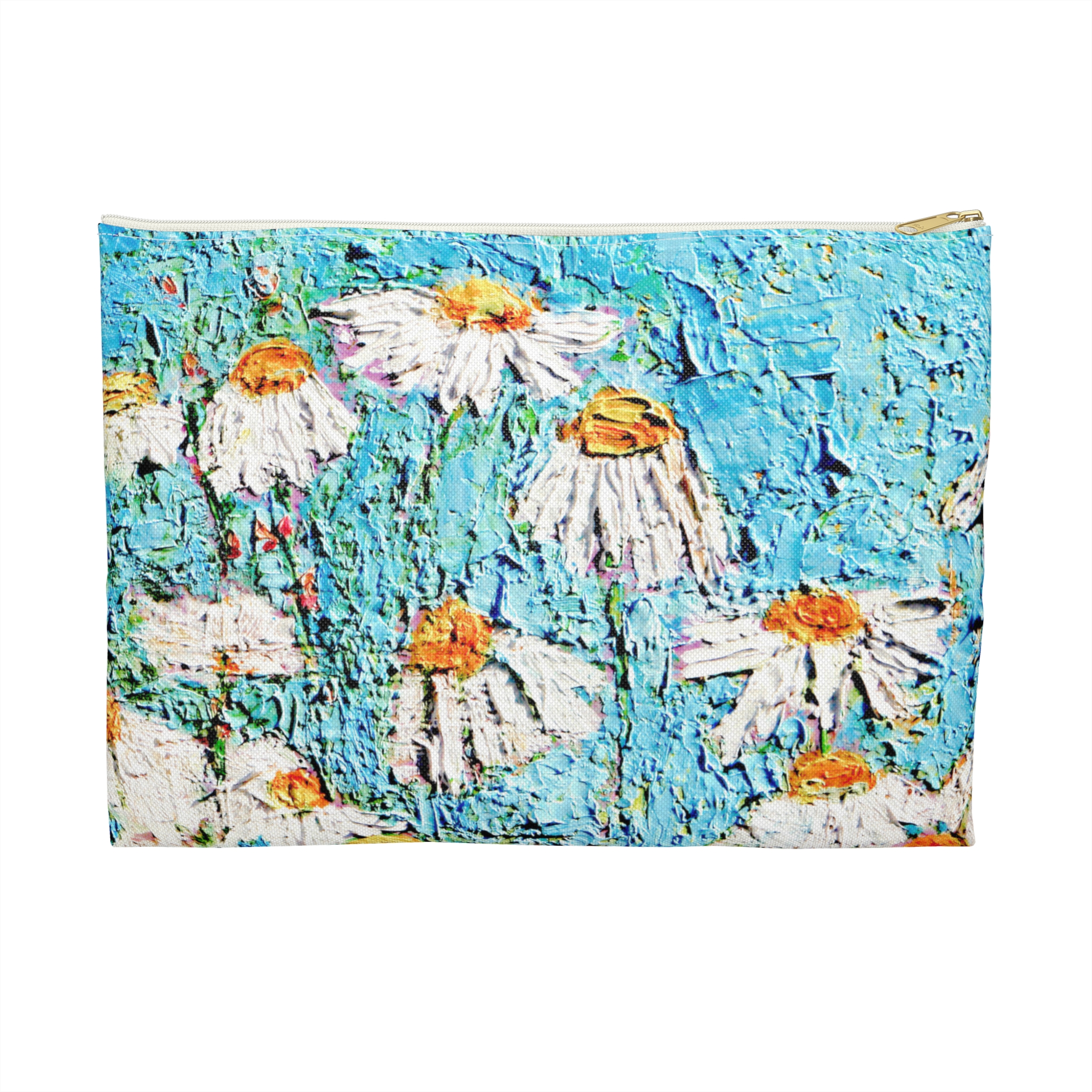 Flat Accessory Pouch Daisies in the Sky - Image 5
