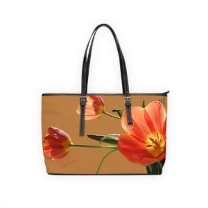 Tulip on Dark Shoulder Bag