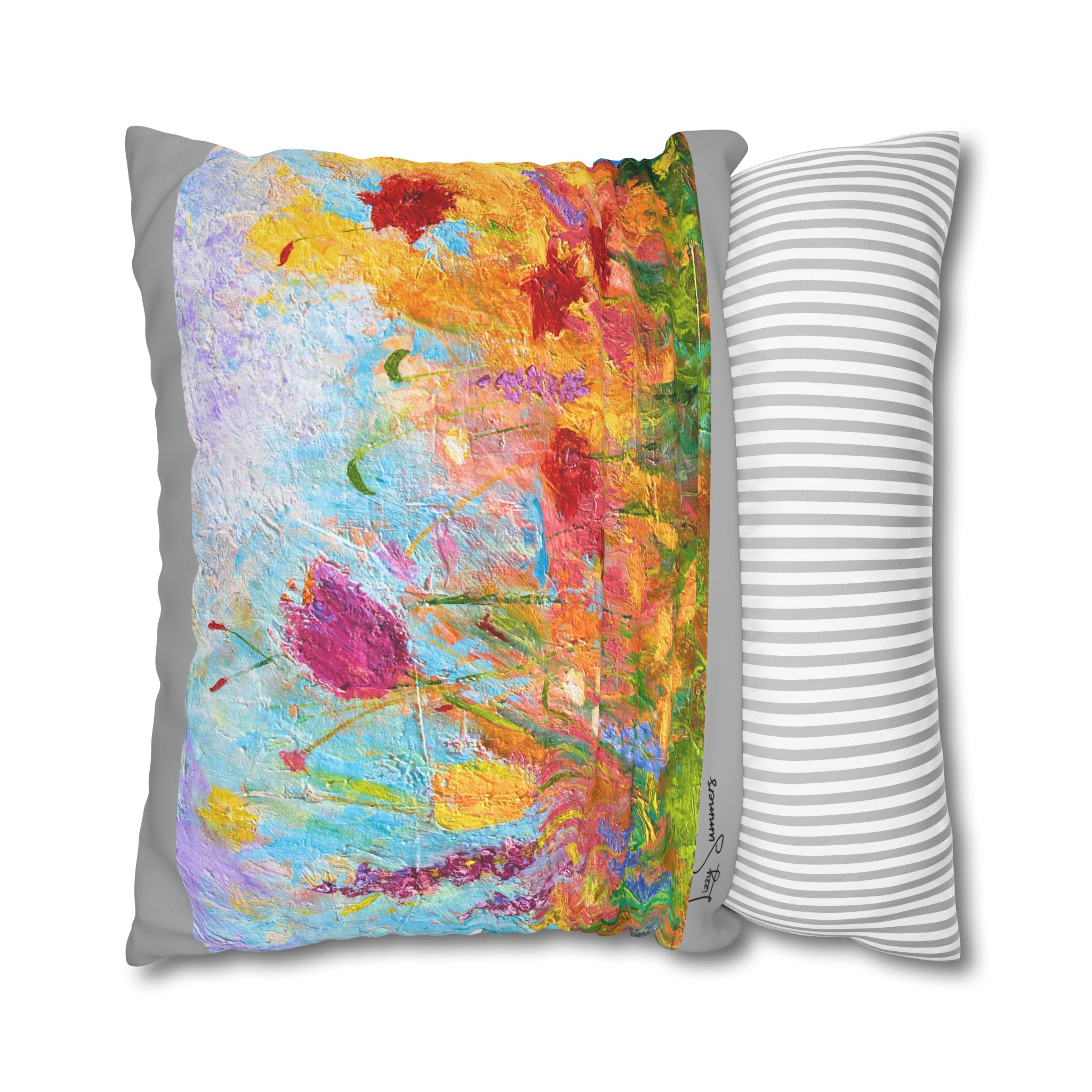 Floral Canvas Pillowcase — Painted Wildflower - Image 24