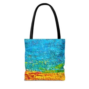 Textured Bold Sunset Tote Bag