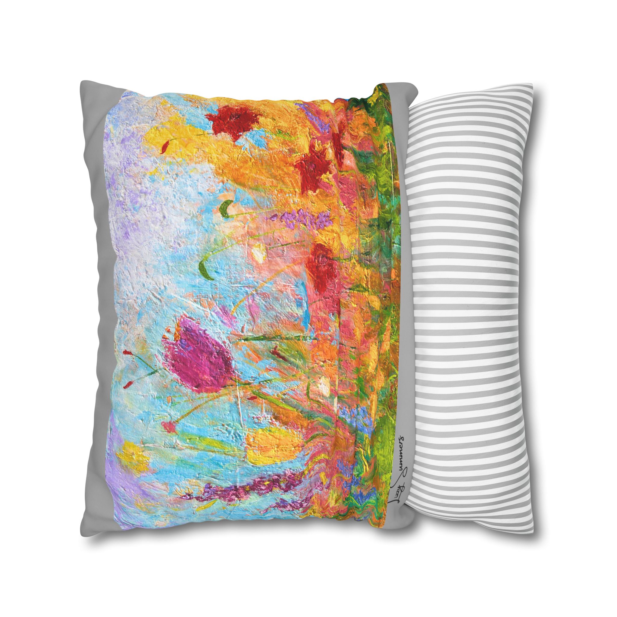 Floral Canvas Pillowcase — Painted Wildflower - Image 19