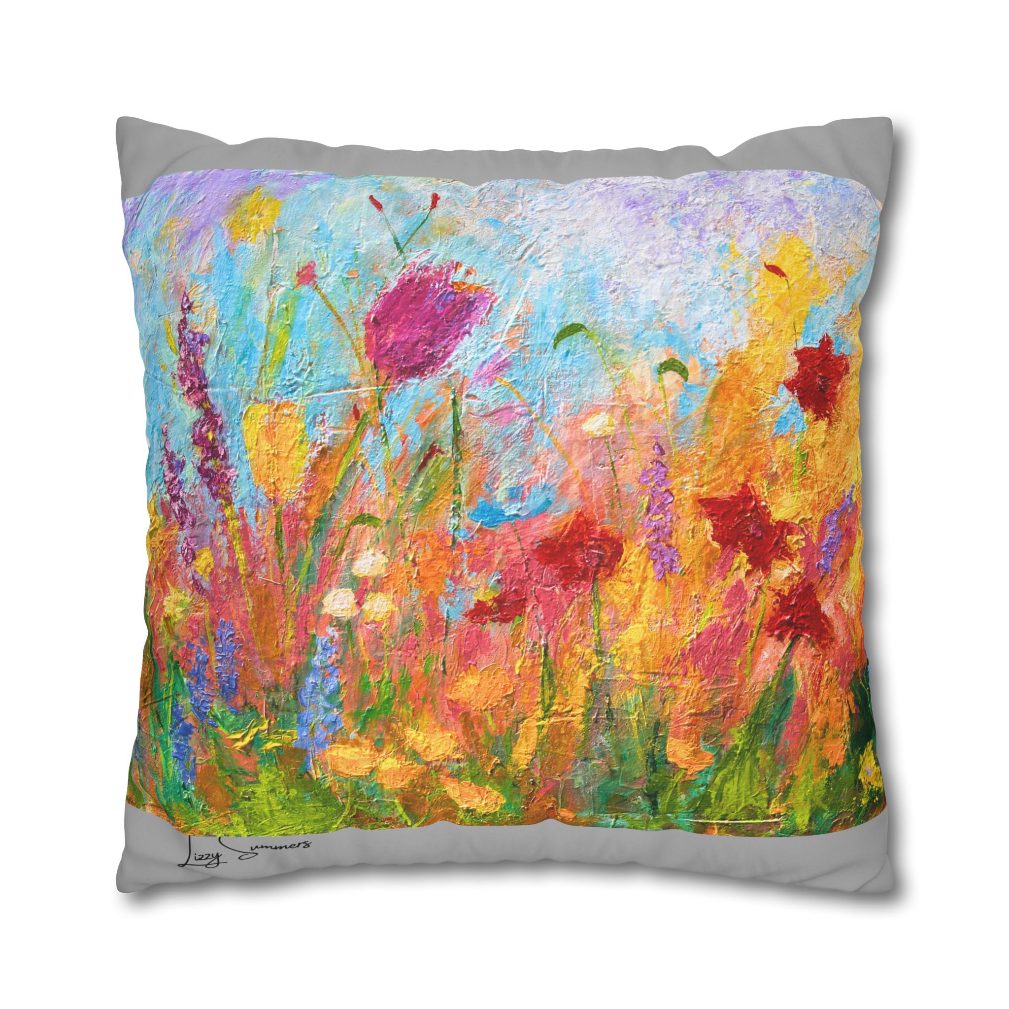 Floral Canvas Pillowcase — Painted Wildflower - Image 23